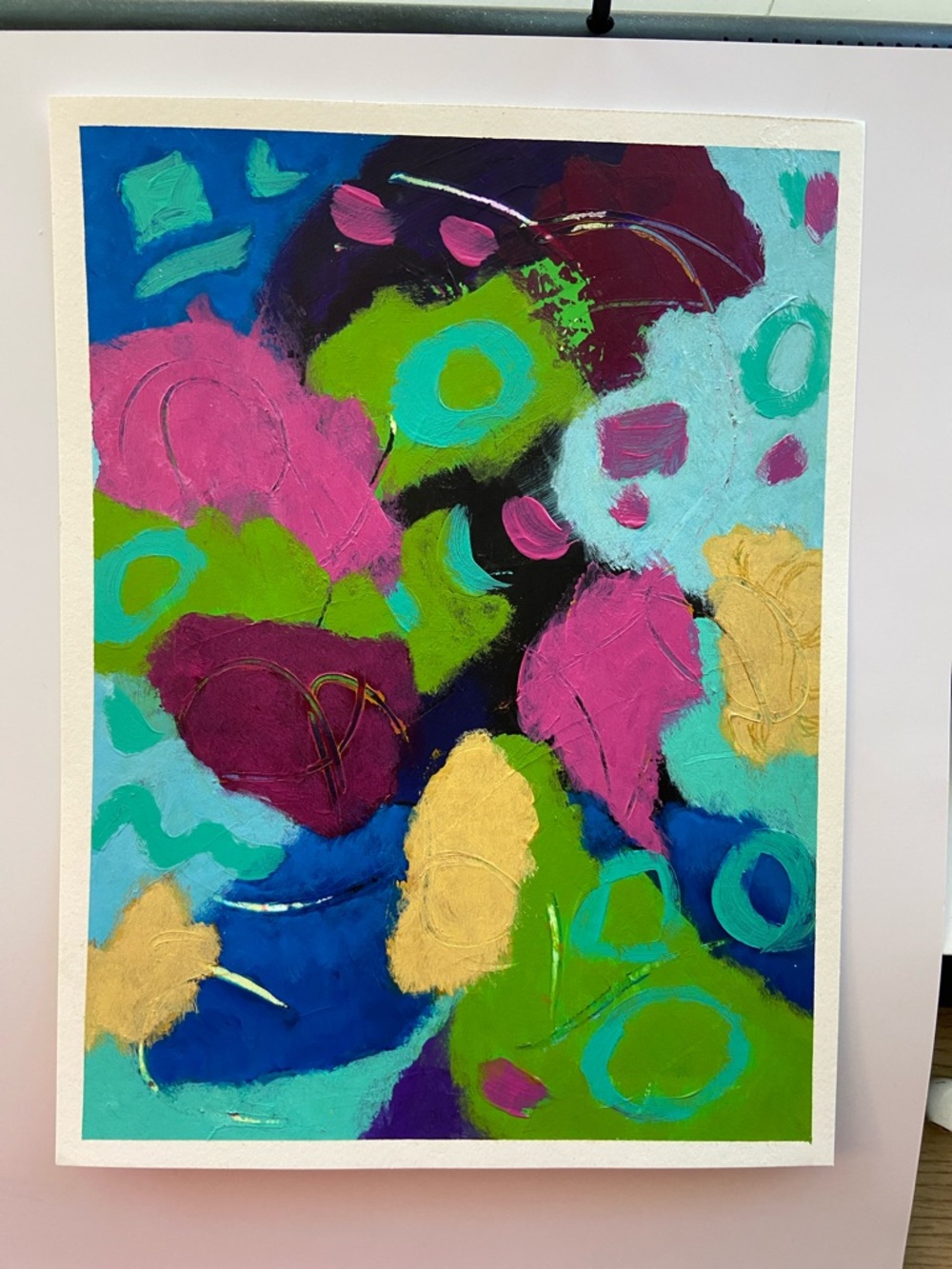 Original Abstract Colorful Expression Wall Art Multi-Color - Picture 4 of 8